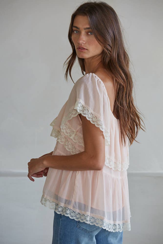 Ruffle Tiered Top