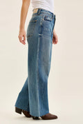Rigid Front Wide Leg Jeans
