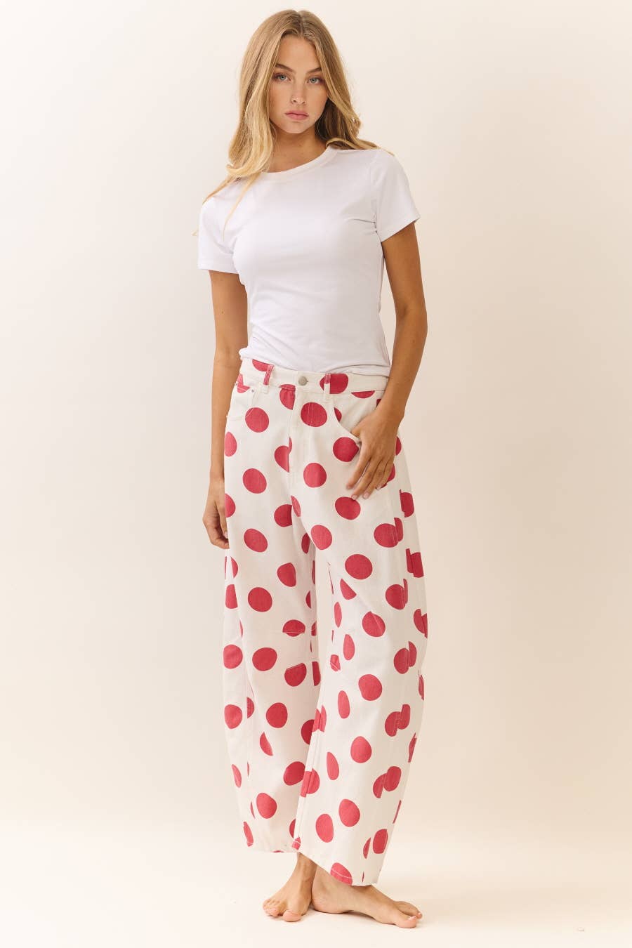 Game Day Polka Dot Printed Jean