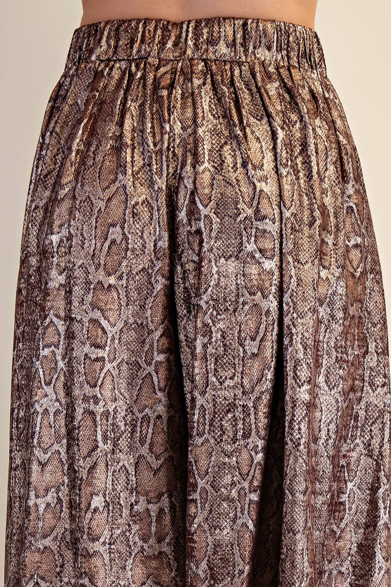 Python Elastic Waist Pants