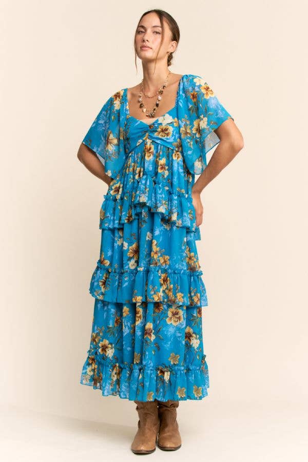 Sunshine Floral Maxi Dres