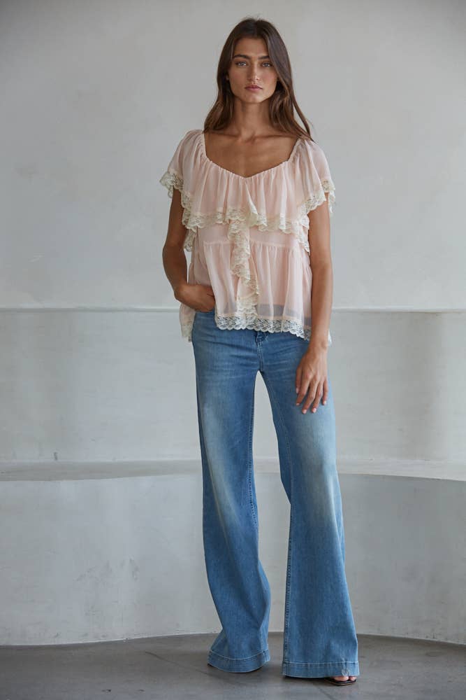 Ruffle Tiered Top
